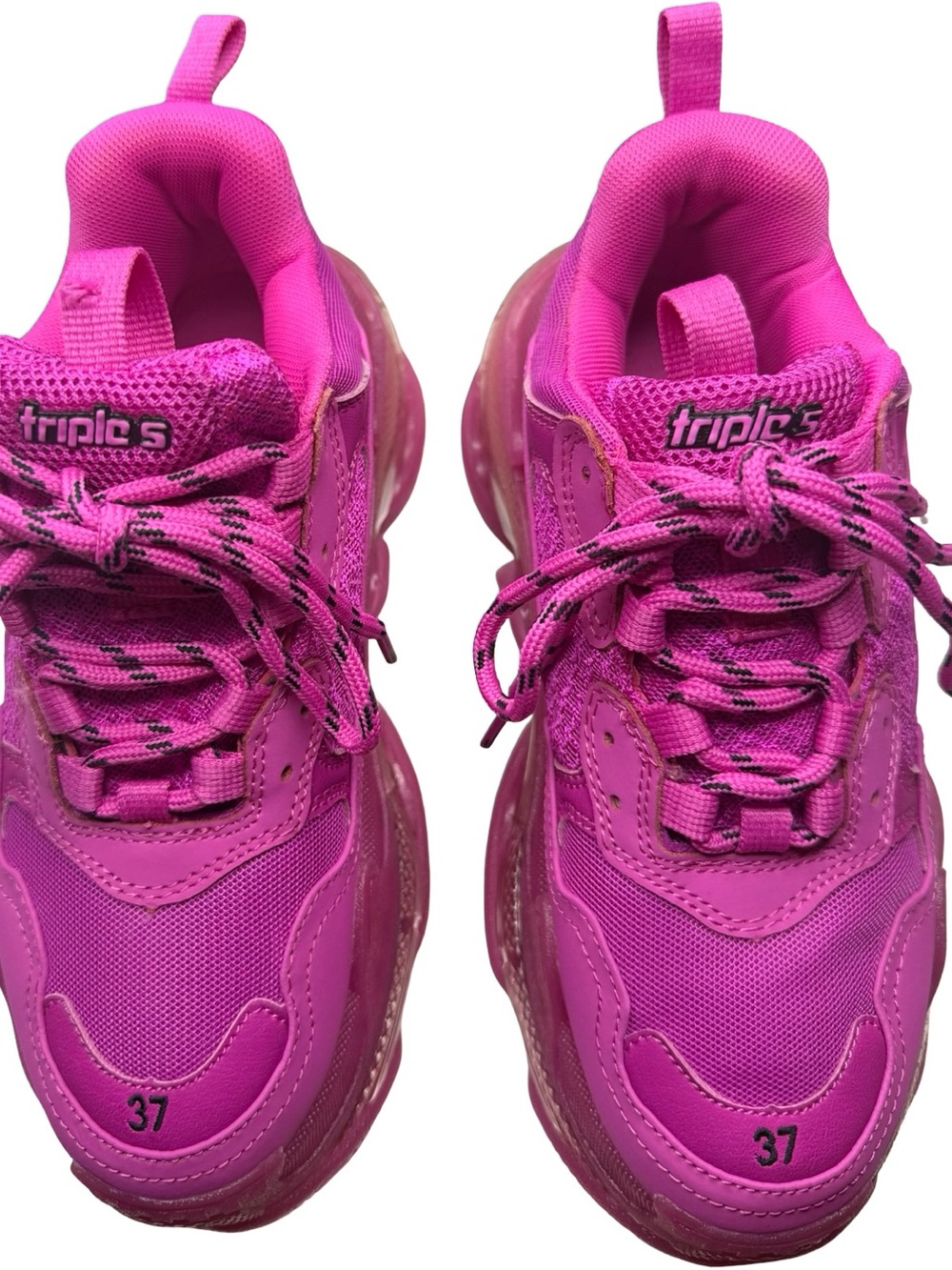 Balenciaga Triple S Sneakers Women’s EU 37 Pink Chunky Designer Shoes Italy